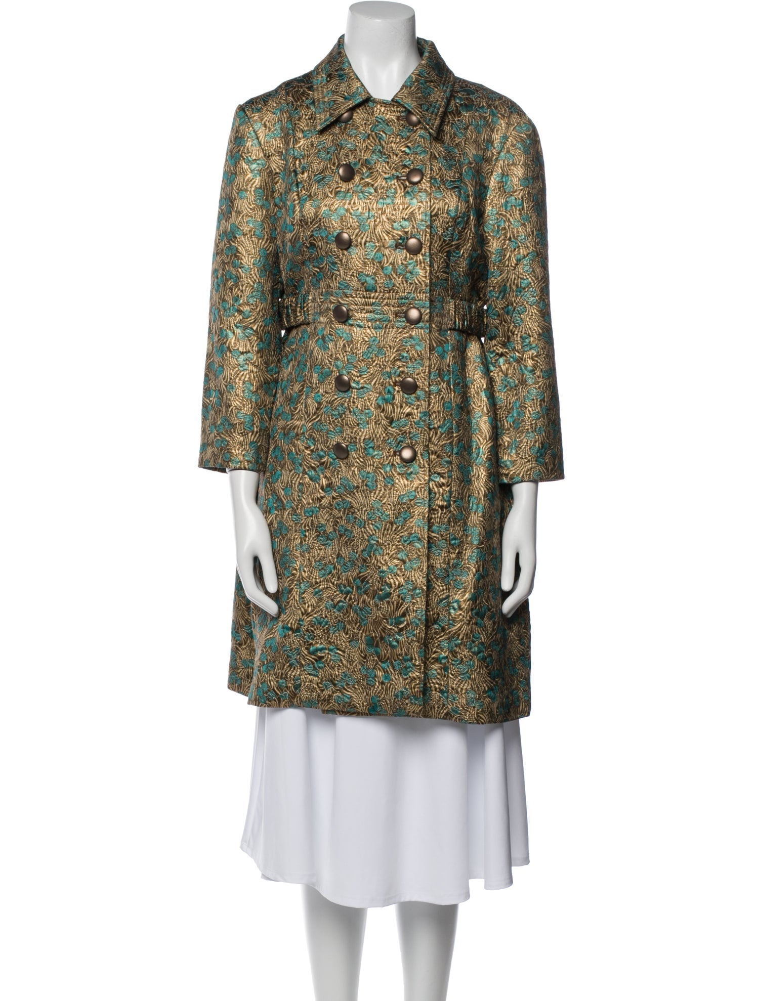 Cynthia Rowley Floral Print Coat
