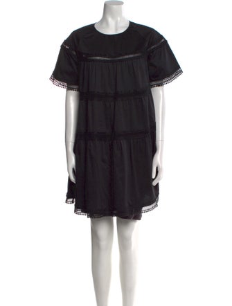 Cynthia Rowley Crew Neck Mini Dress