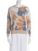 Cynthia Rowley Printed Crew Neck Sweater