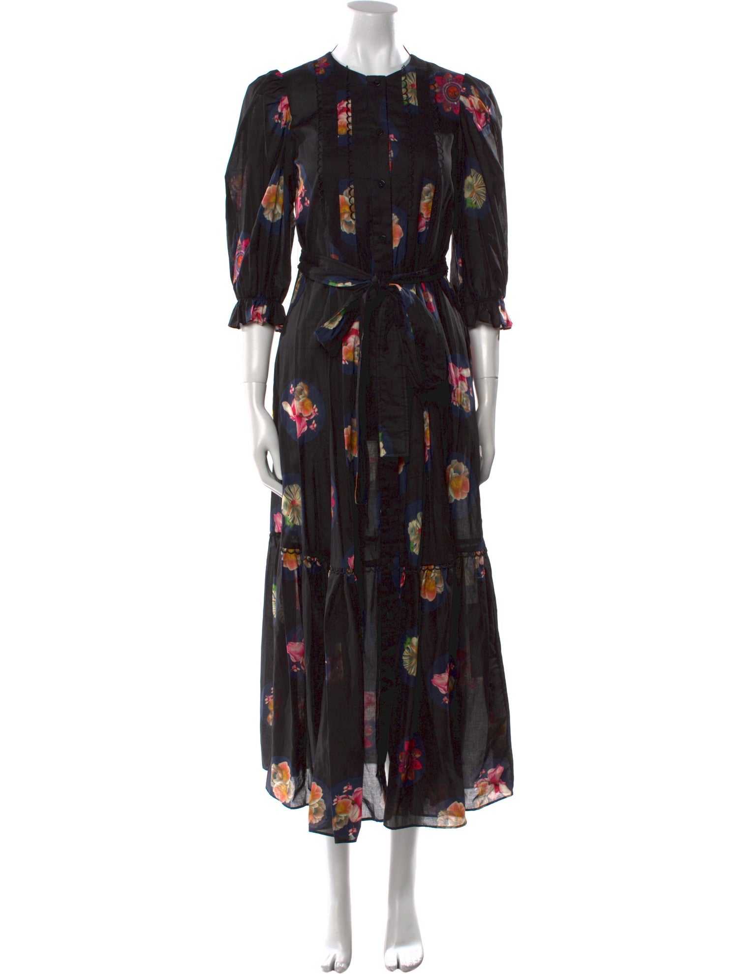 Cynthia Rowley Floral Print Long Dress