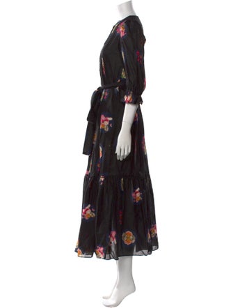 Cynthia Rowley Floral Print Long Dress