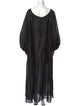 Cynthia Rowley Scoop Neck Long Dress