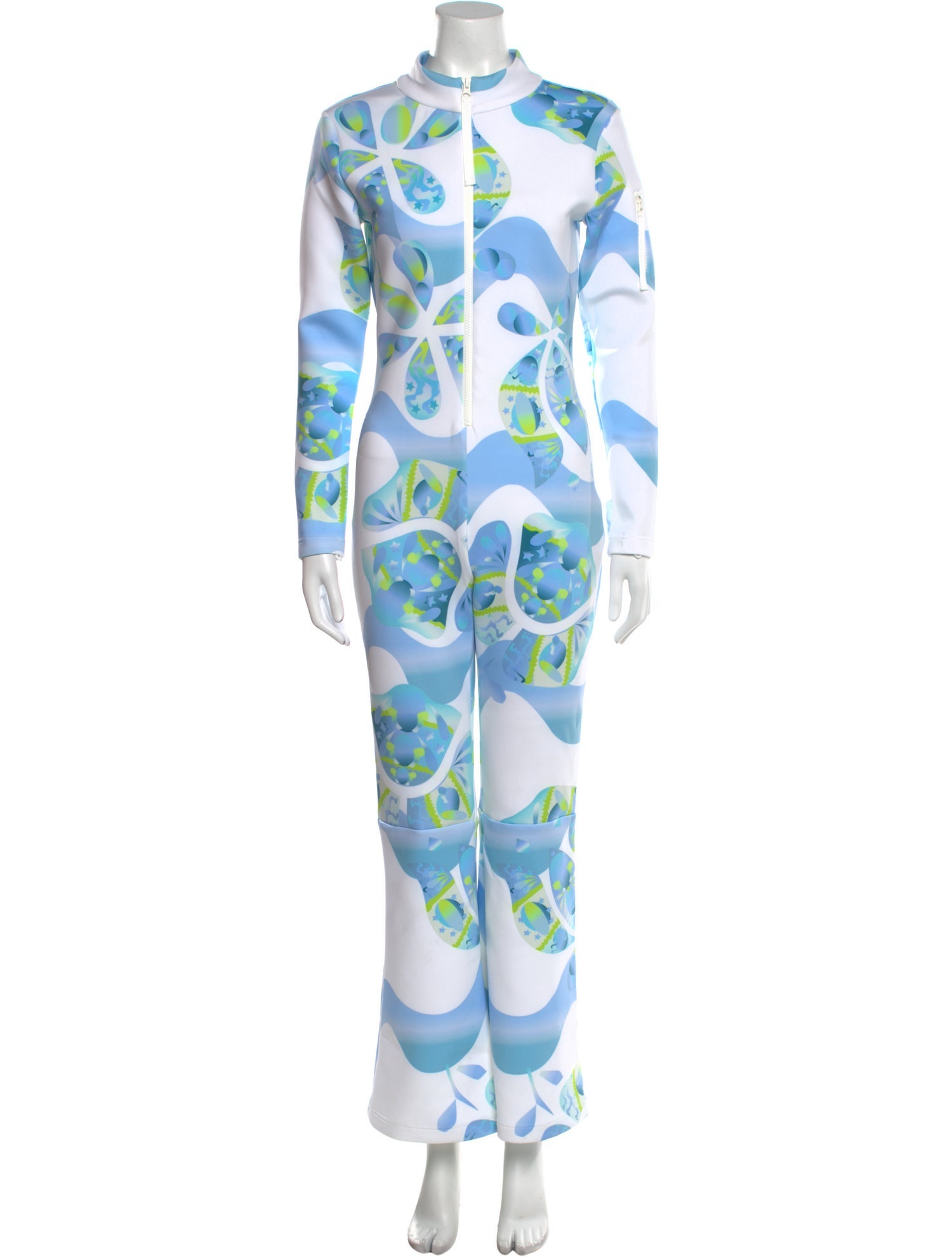 Cynthia Rowley Printed Mock Neck Jumpsuit w/ Tags