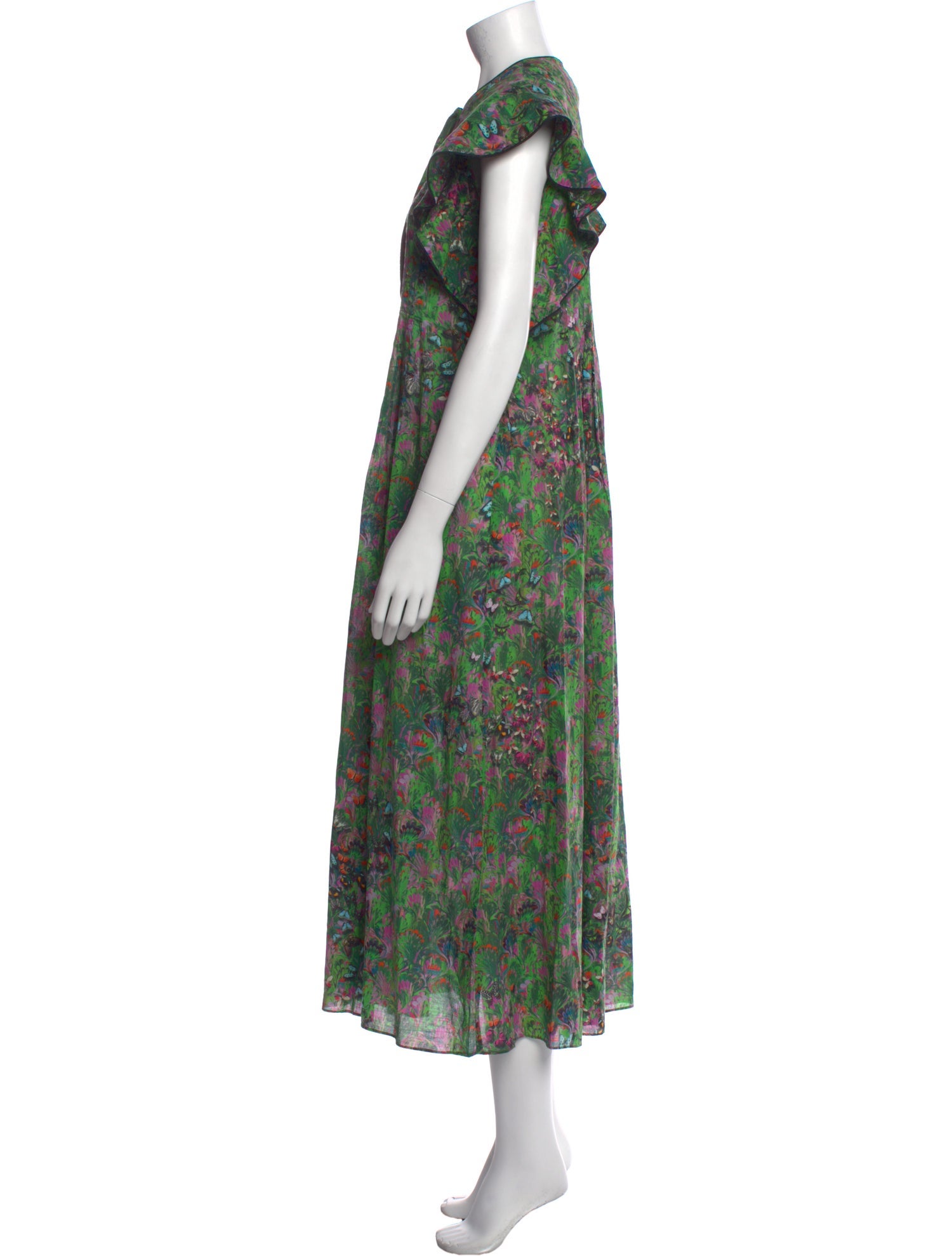 Cynthia Rowley Floral Print Long Dress