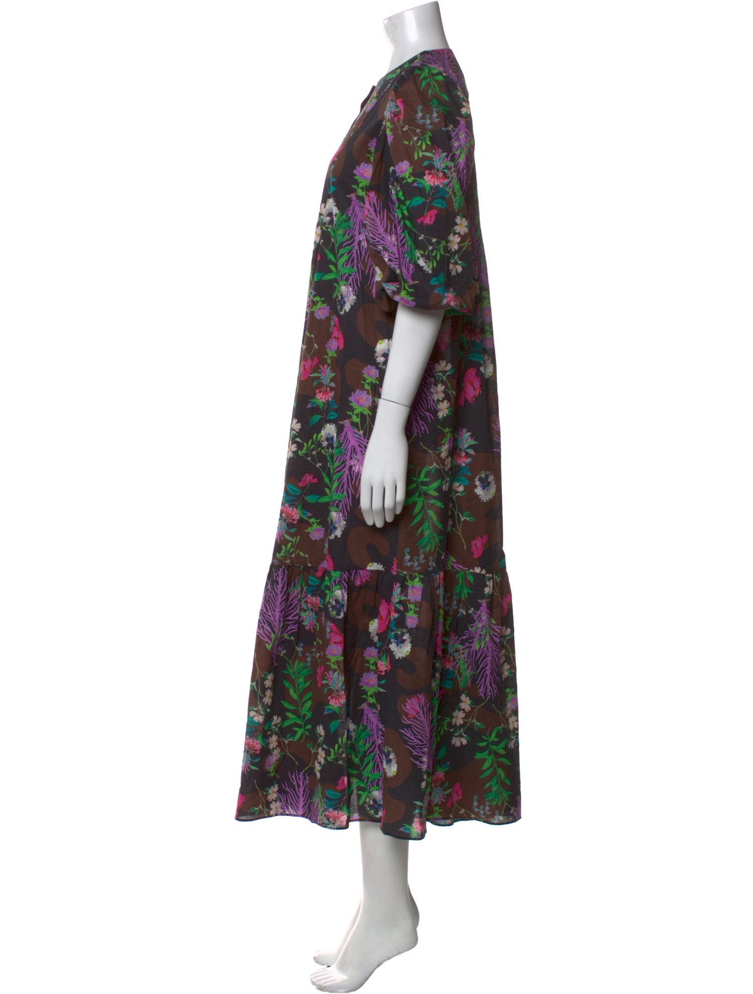 Cynthia Rowley Floral Print Long Dress
