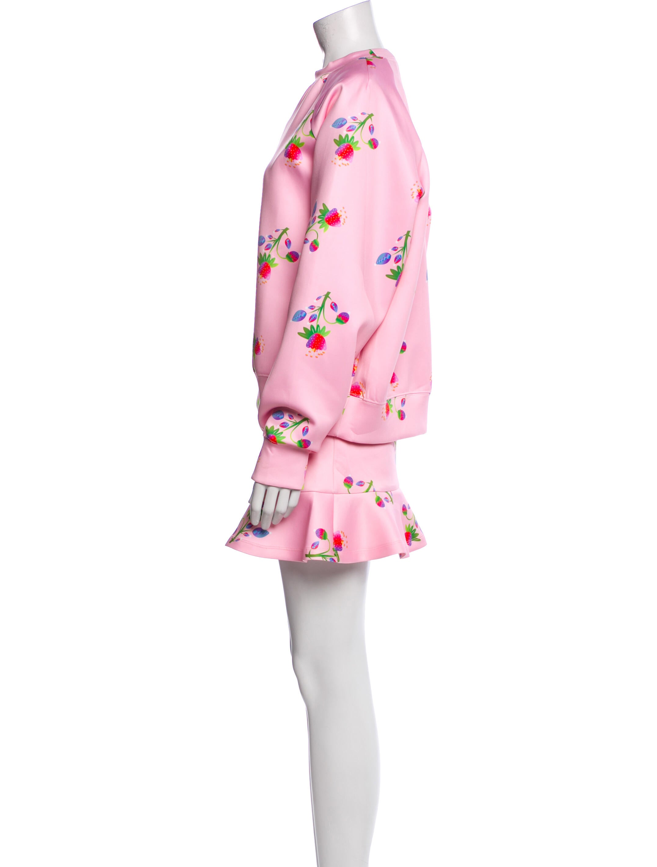 Cynthia Rowley Printed Grosgrain Trim Skirt Set