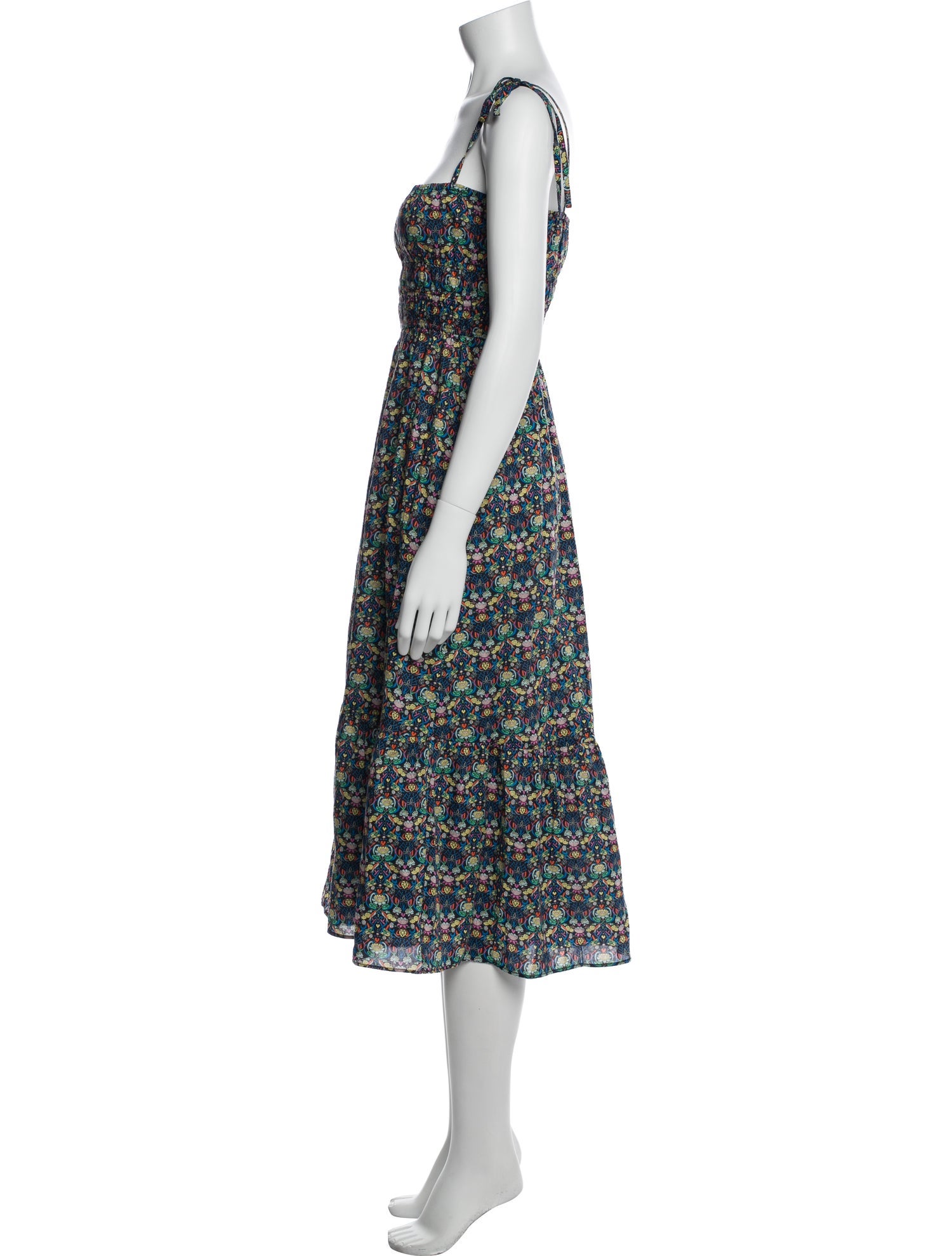 Cynthia Rowley Floral Print Midi Length Dress