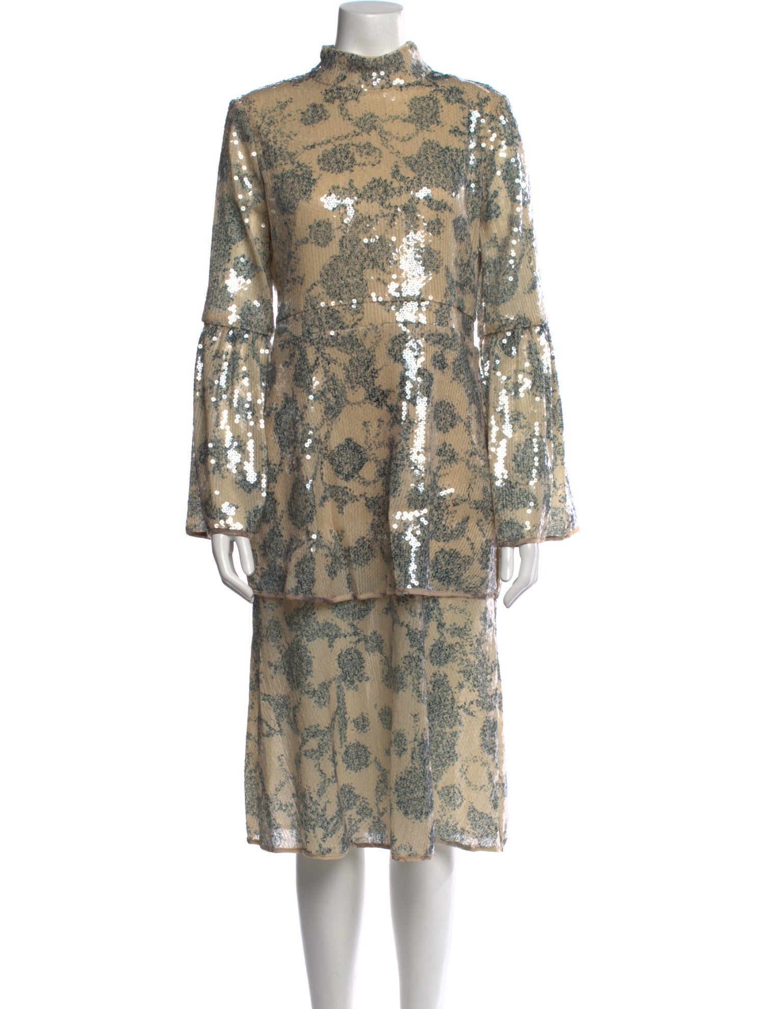 Cynthia Rowley Floral Print Midi Length Dress