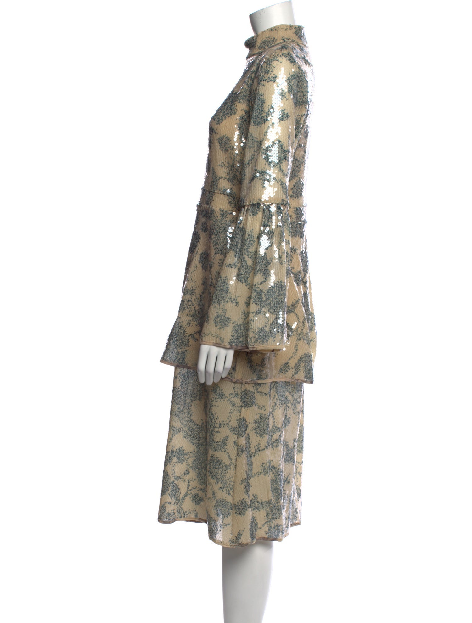 Cynthia Rowley Floral Print Midi Length Dress