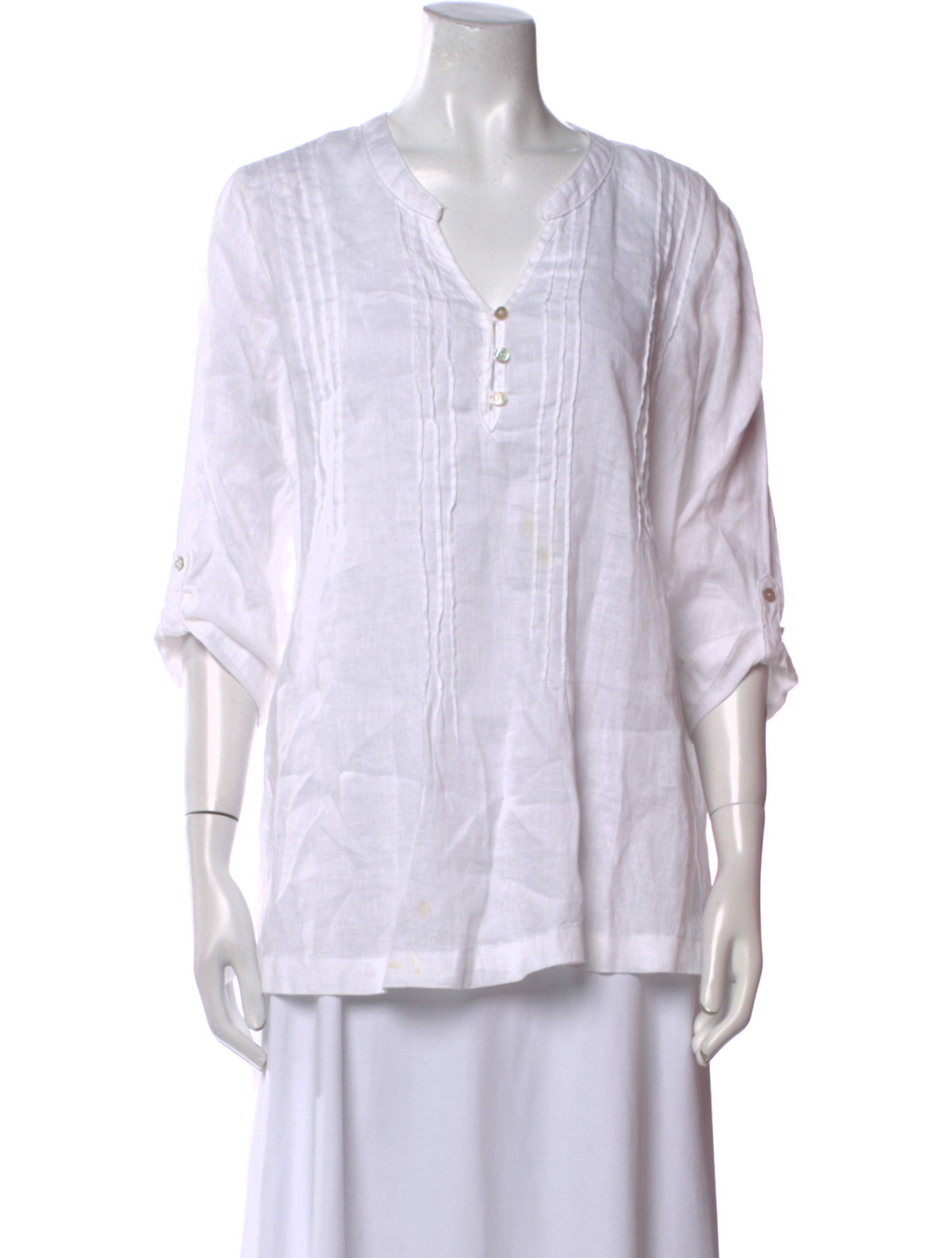 Cynthia Rowley Linen V-Neck Sweater