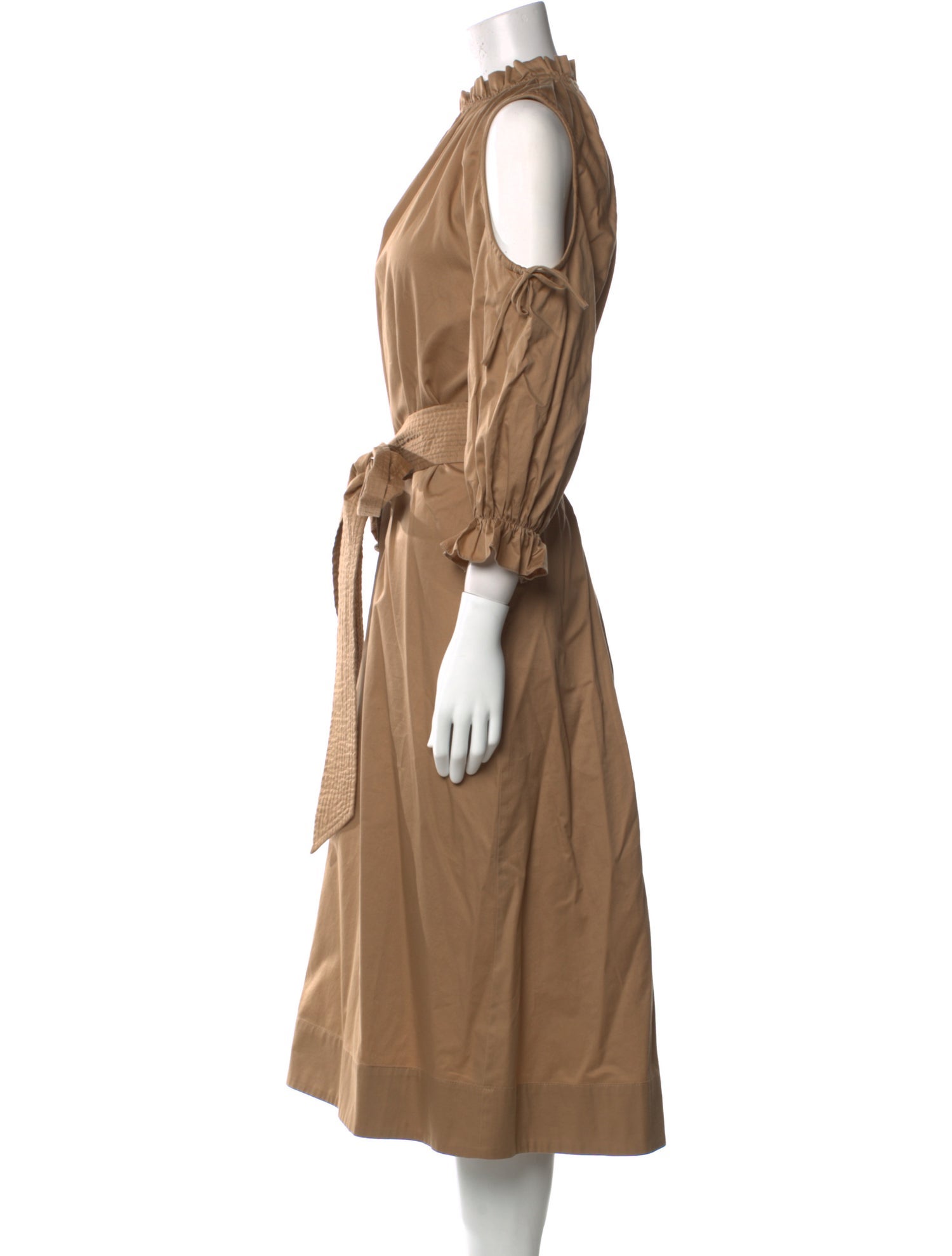 Cynthia Rowley Mock Neck Midi Length Dress