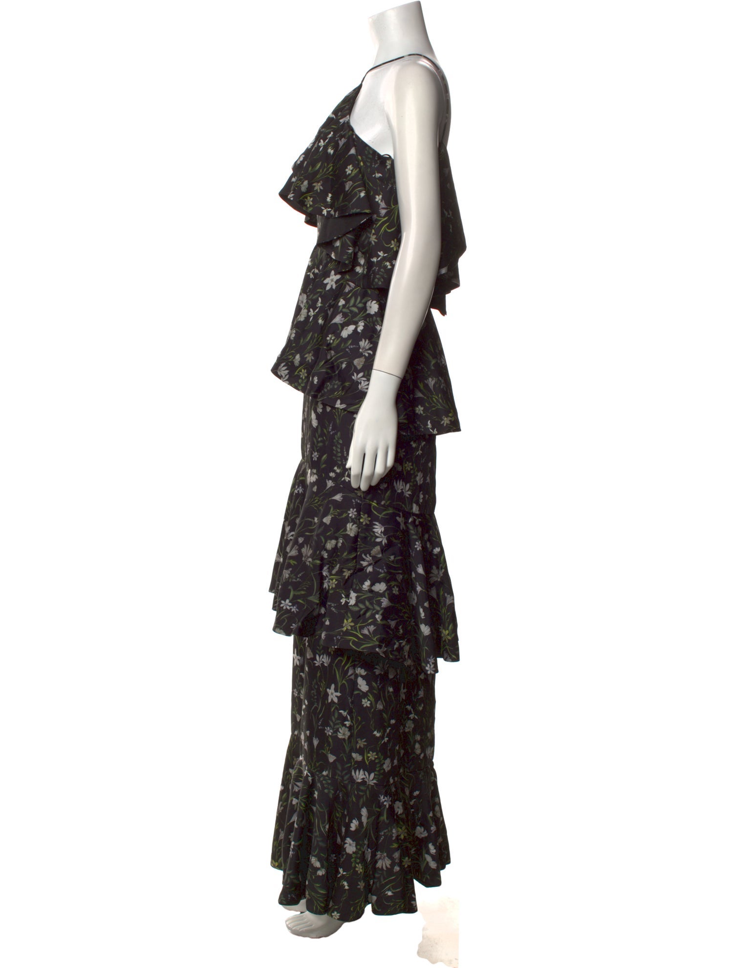 Cynthia Rowley Floral Print Long Dress