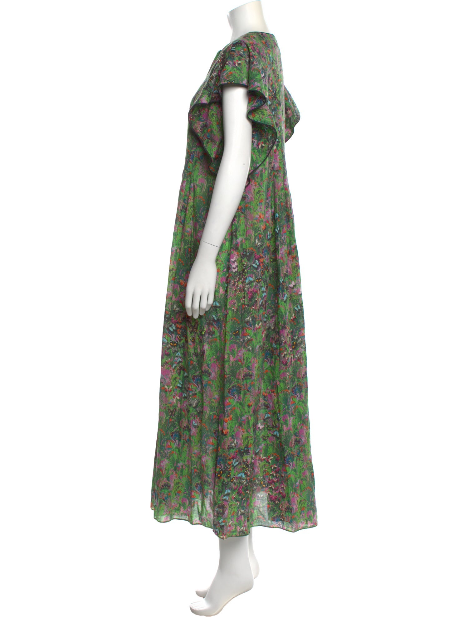 Cynthia Rowley Floral Print Long Dress