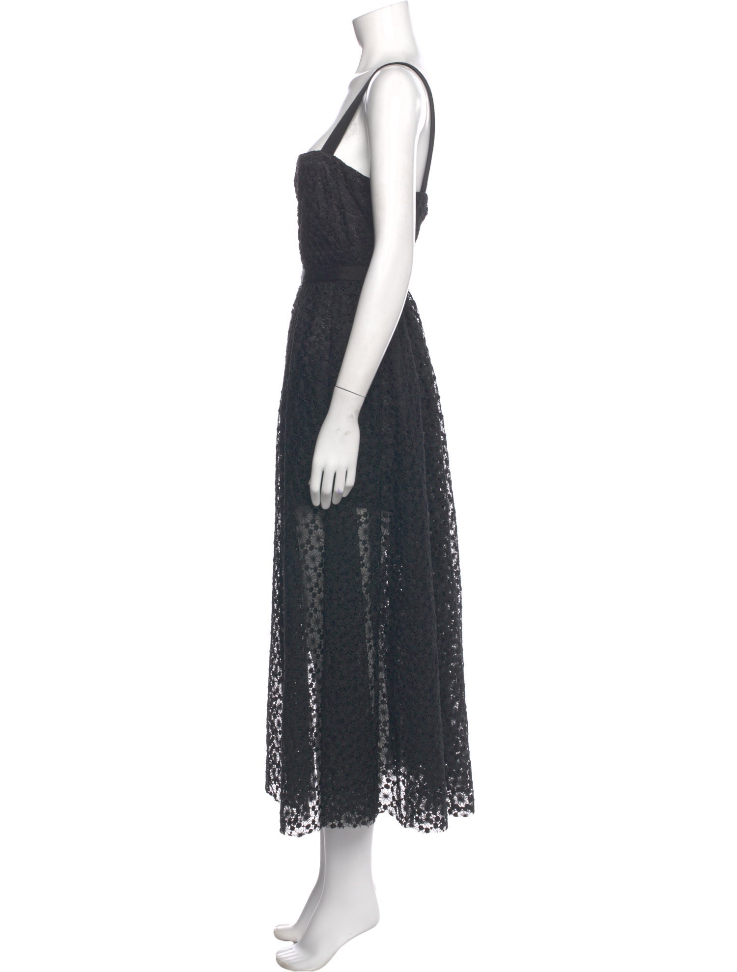 Cynthia Rowley Square Neckline Long Dress