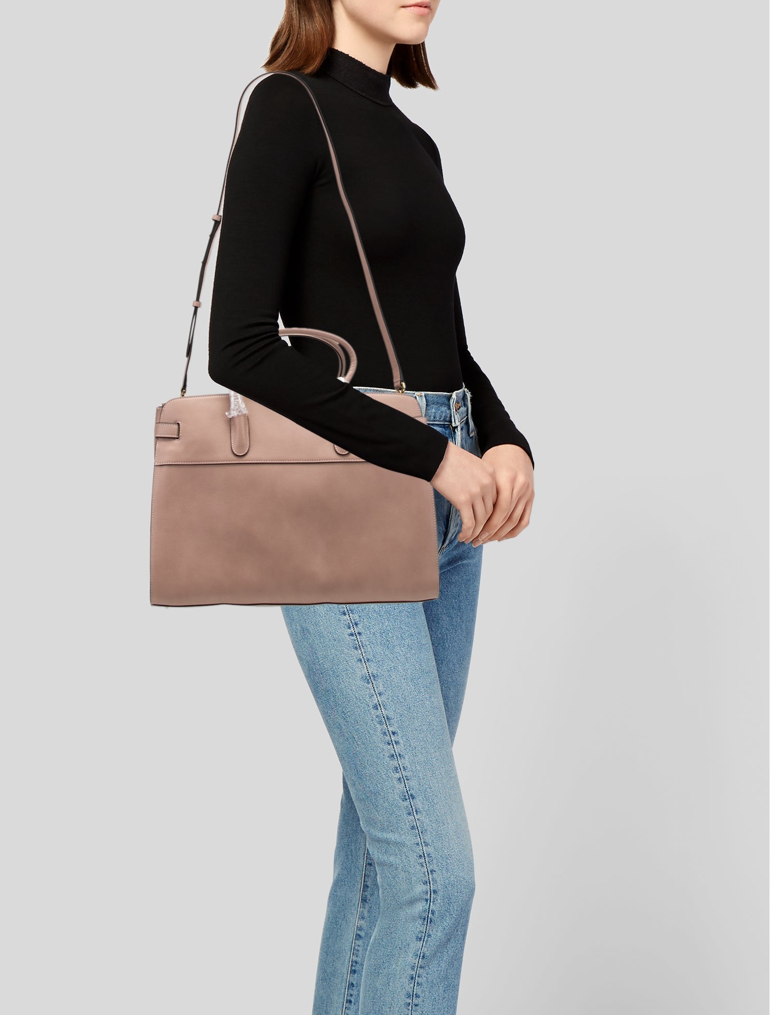 Cuyana Leather Top Handle Bag