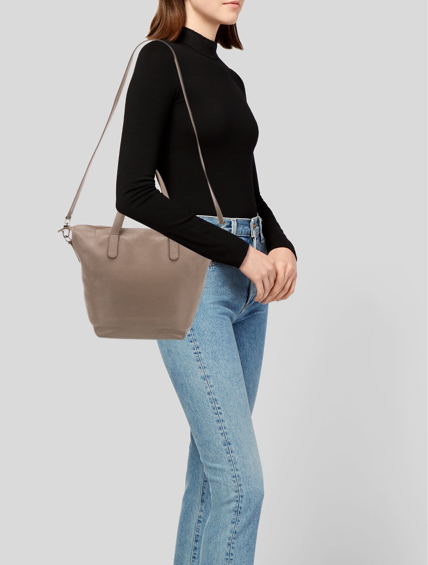 Cuyana Leather Top Handle Bag