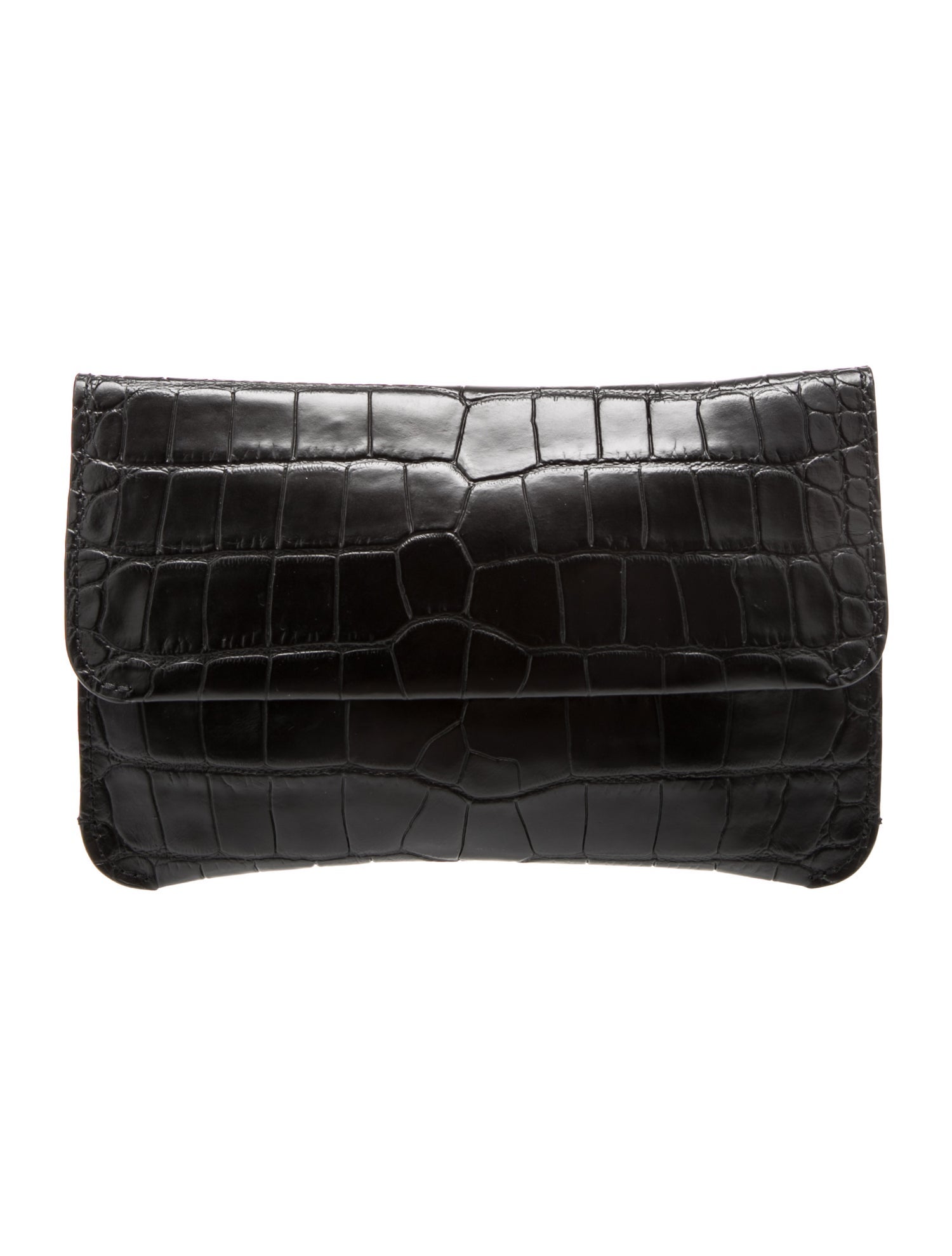 Cuyana Embossed Leather Clutch