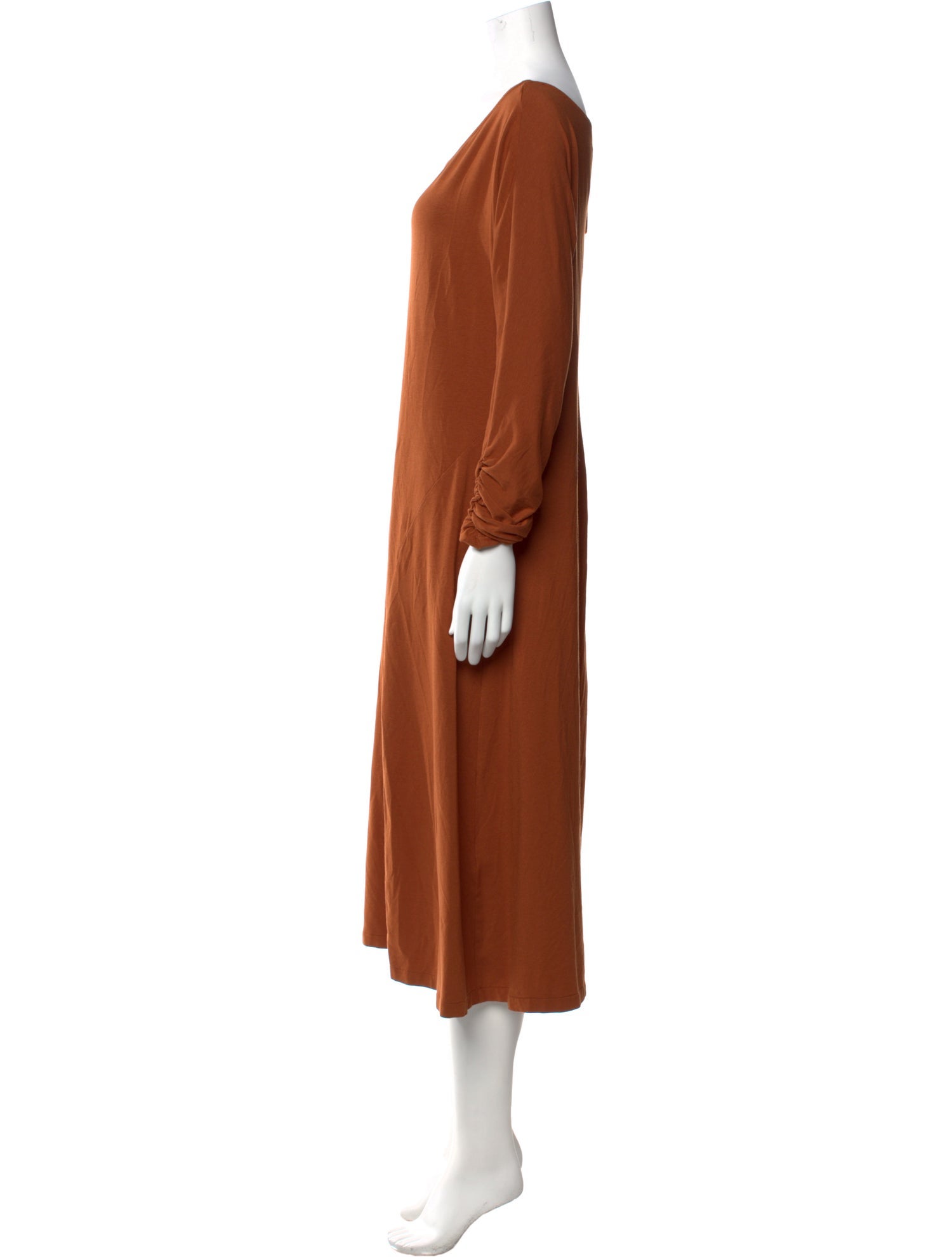 Cuyana Scoop Neck Midi Length Dress