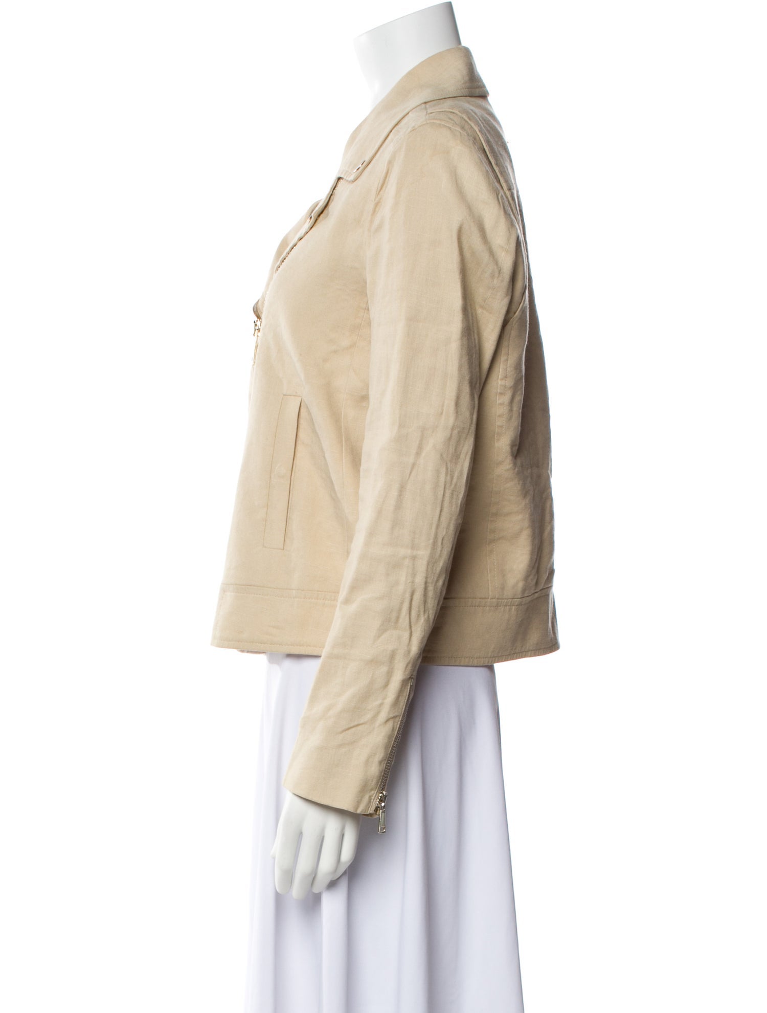 Cuyana Linen Biker Jacket