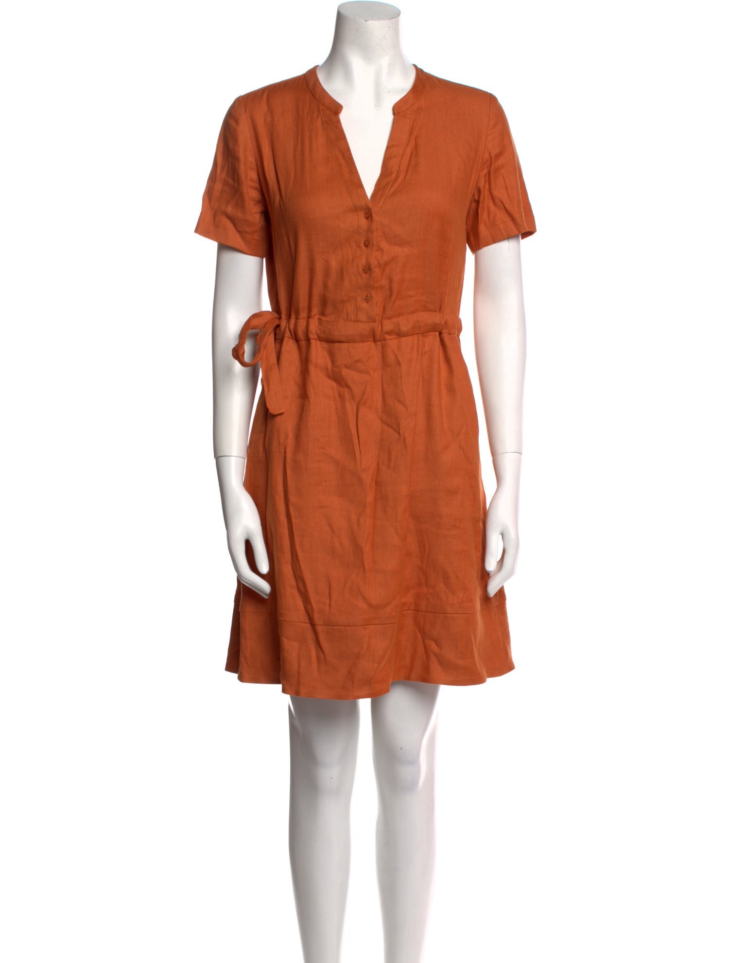 Cuyana V-Neck Mini Dress