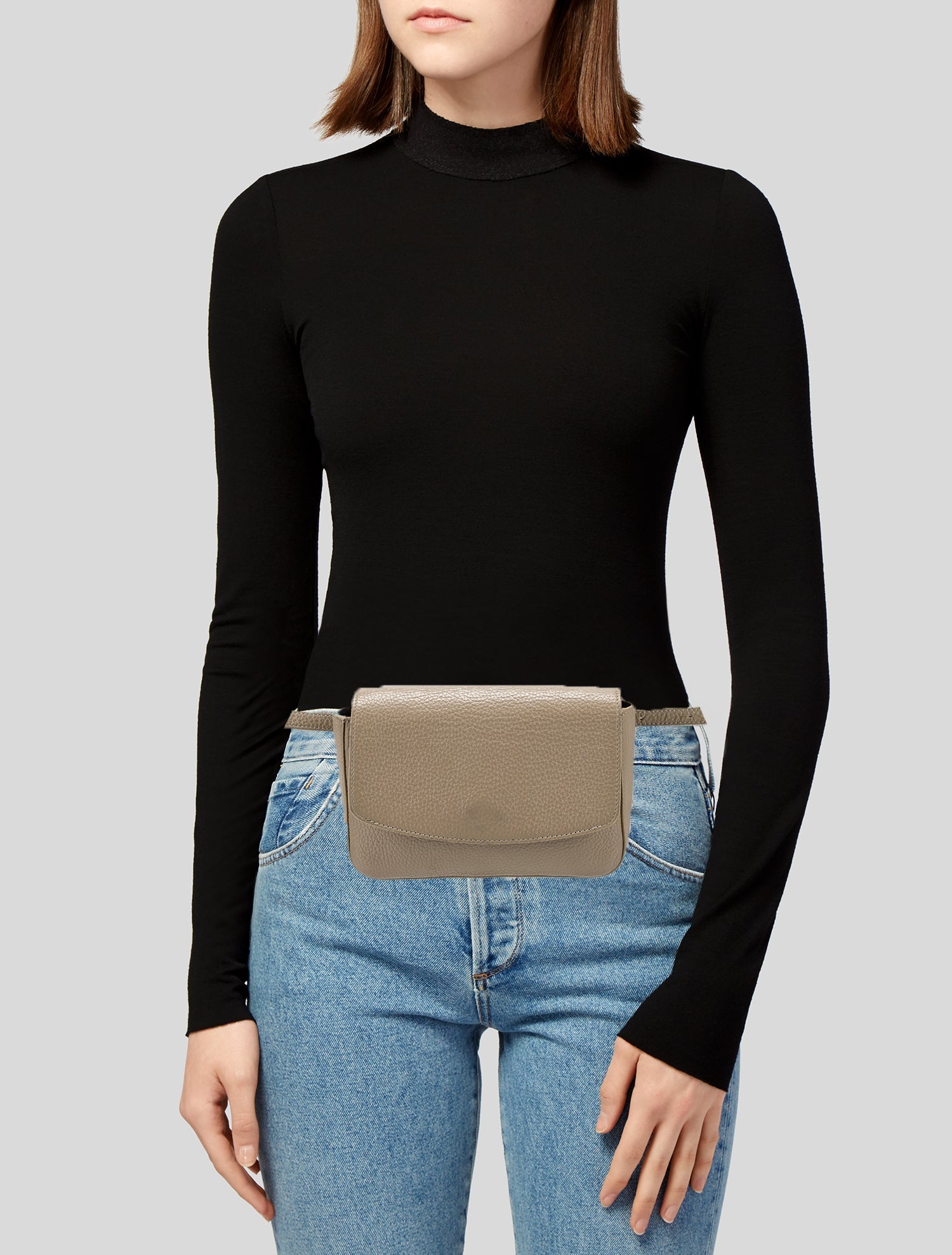 Cuyana Embossed Leather Belt Bag