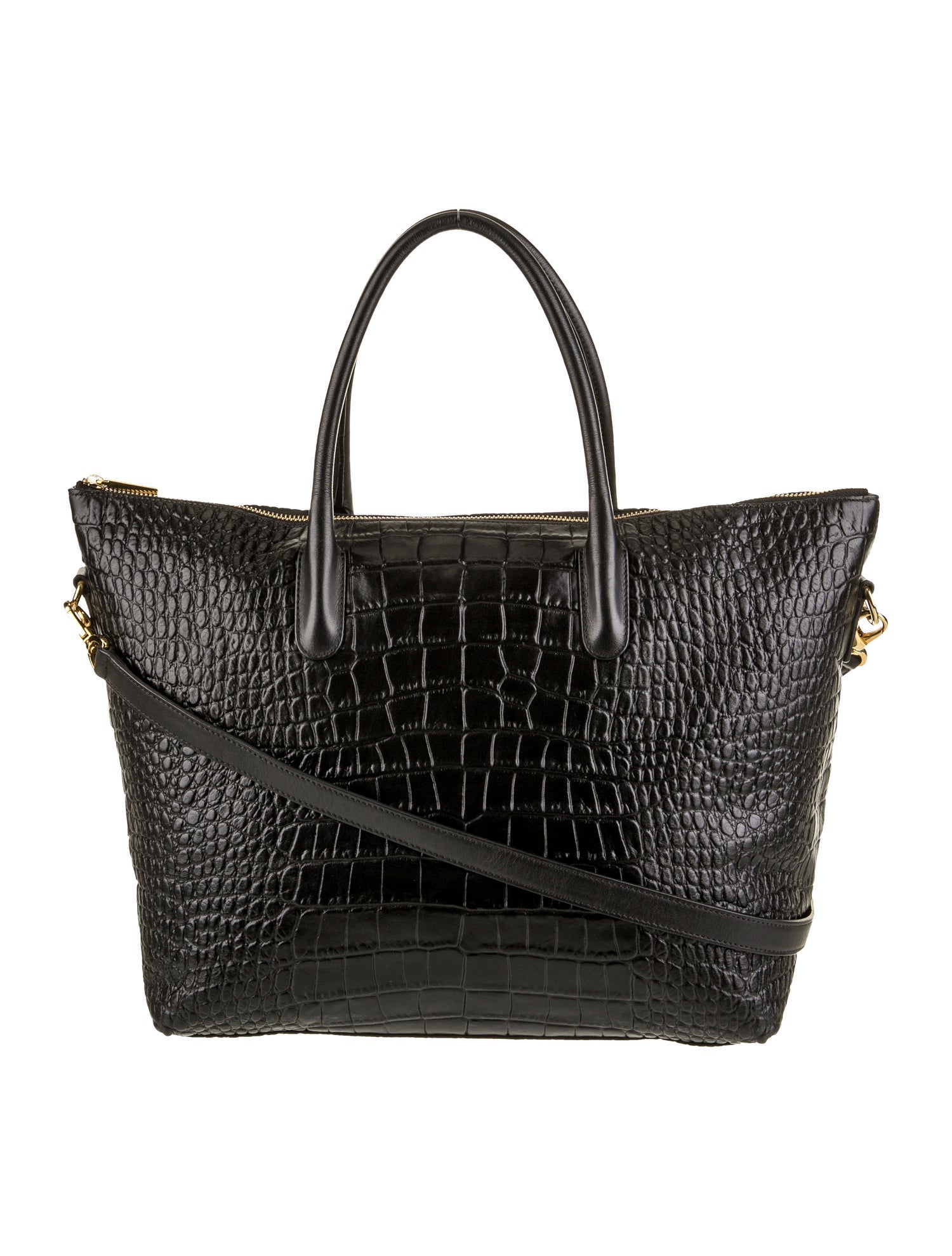 Cuyana Crocodile Tote