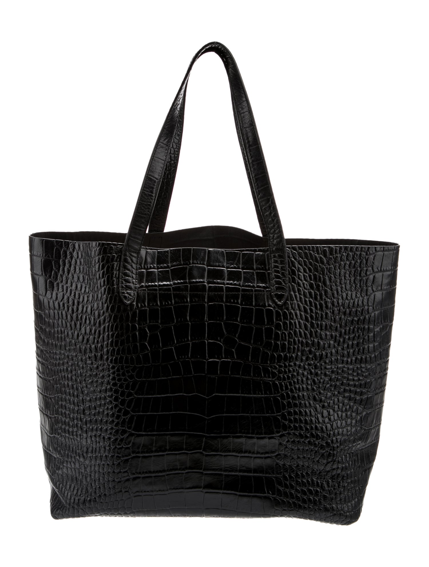 Cuyana Embossed Leather Tote