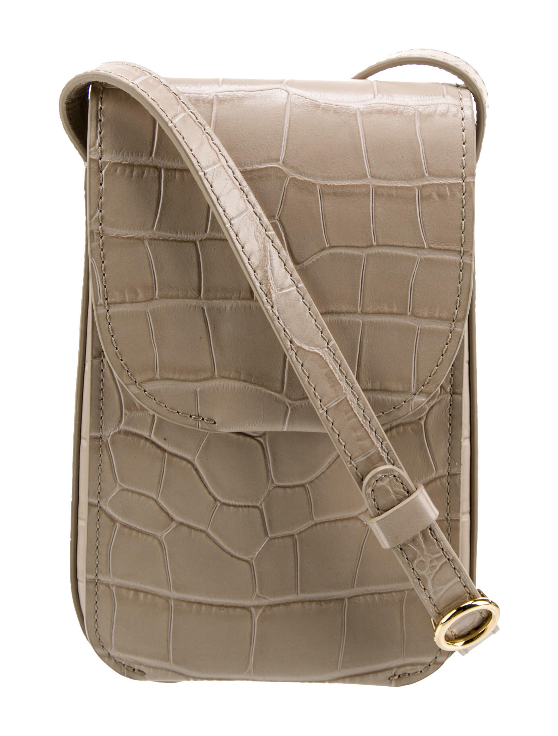Cuyana Embossed Leather Crossbody Bag