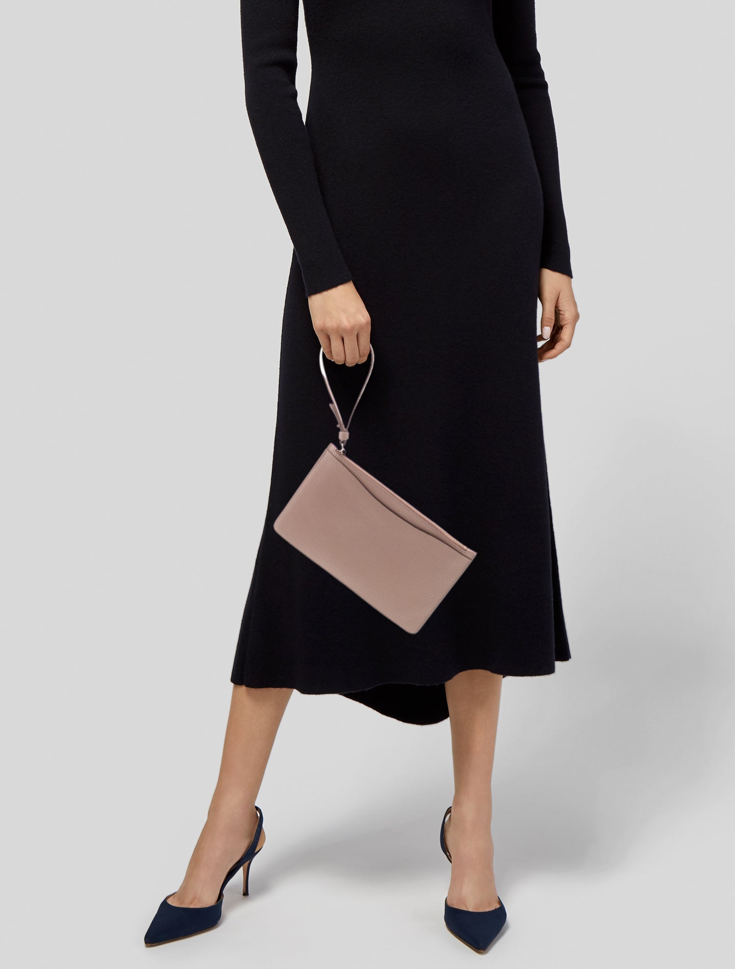 Cuyana Leather Clutch