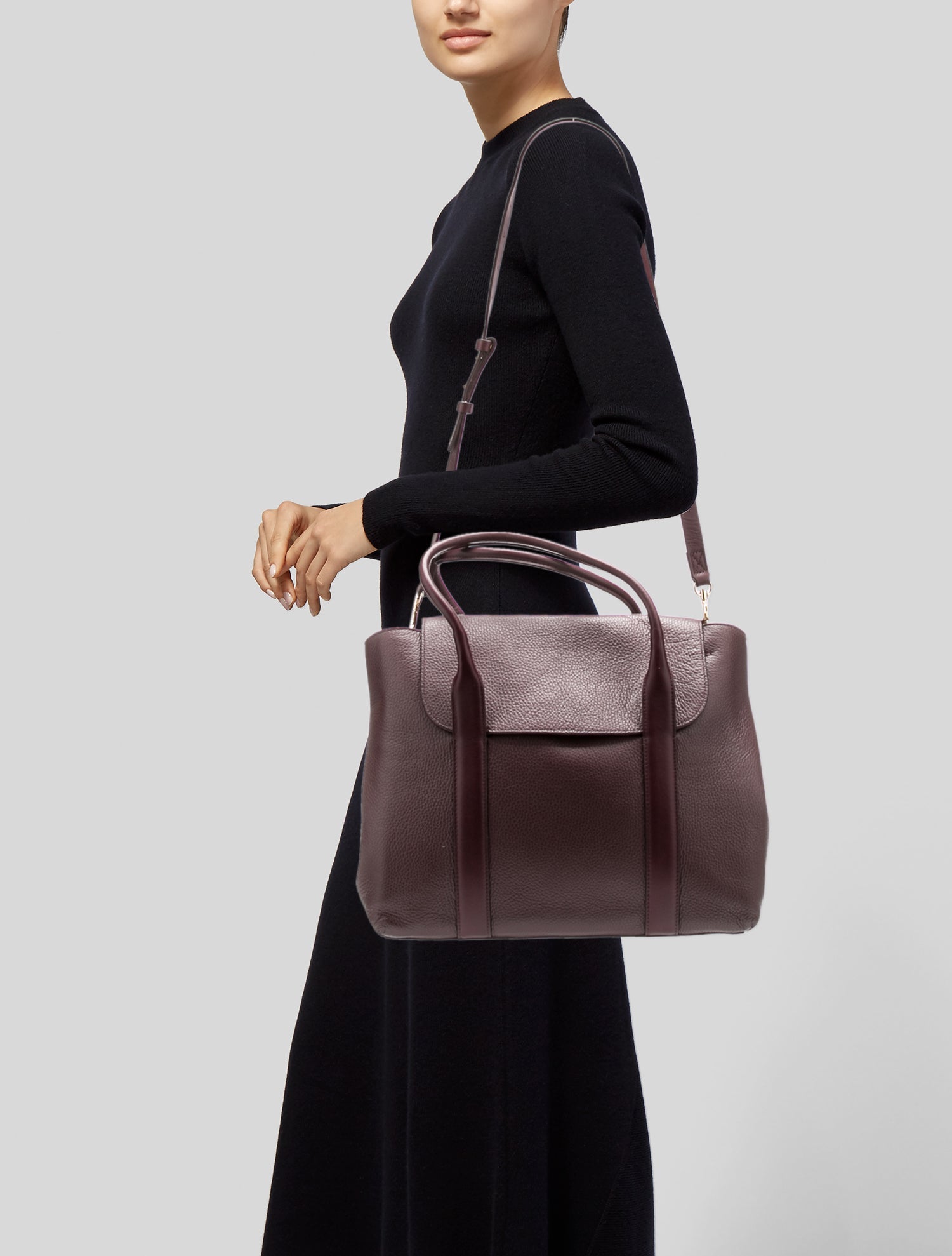 Cuyana Leather Top Handle Bag