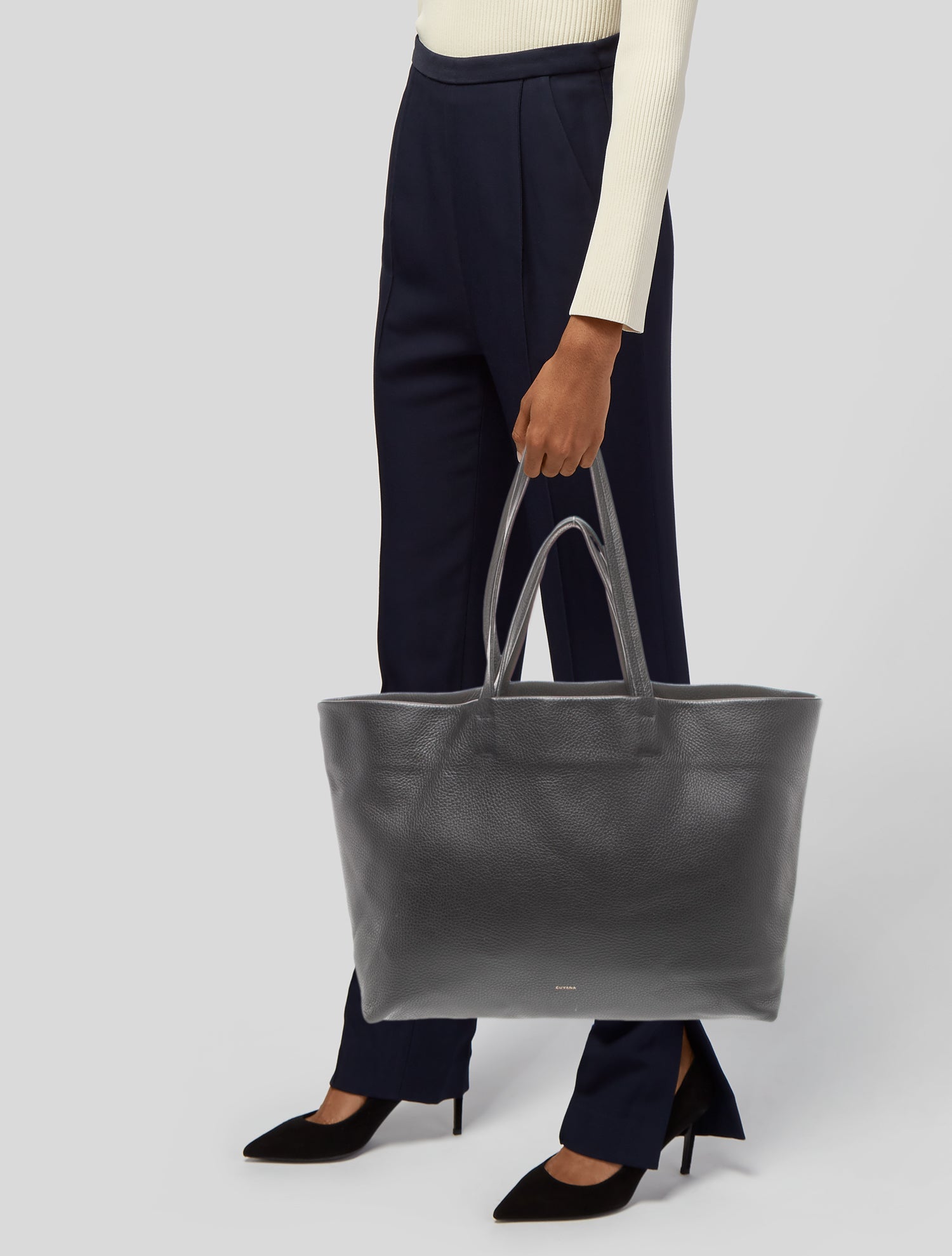 Cuyana Leather Top Handle Bag