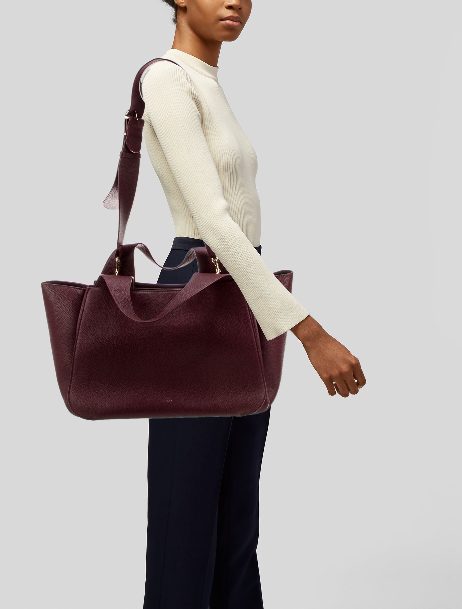 Cuyana Leather Top Handle Bag