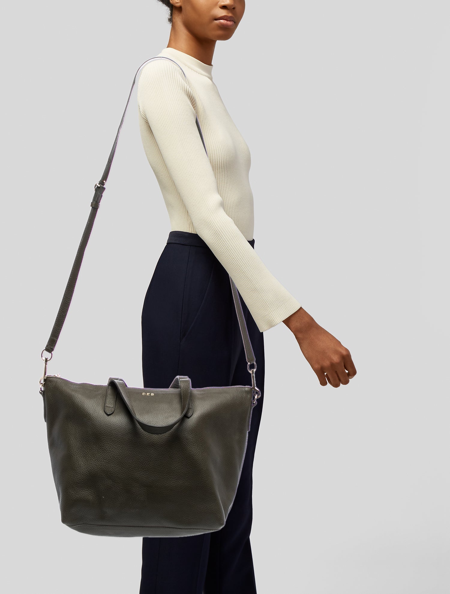 Cuyana Leather Shoulder Bag