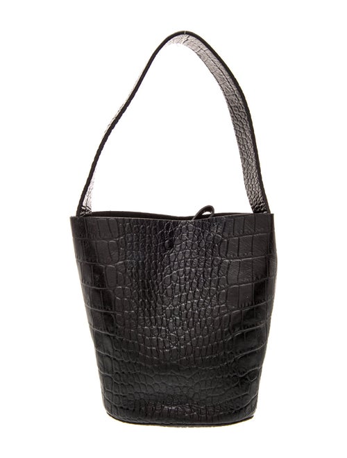 Cuyana Embossed Leather Bucket Bag