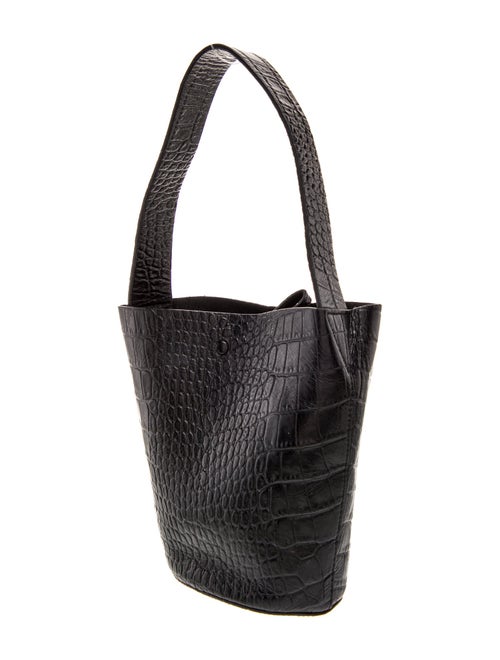 Cuyana Embossed Leather Bucket Bag
