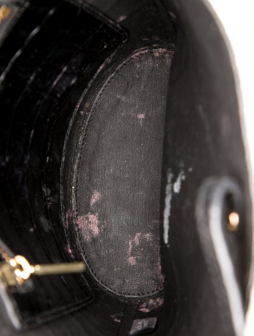 Cuyana Embossed Leather Bucket Bag