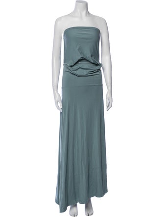 Cuyana Strapless Midi Length Dress