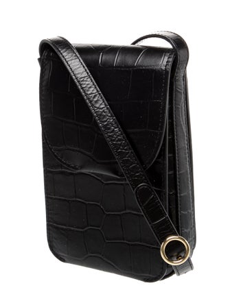 Cuyana Embossed Leather Crossbody Bag