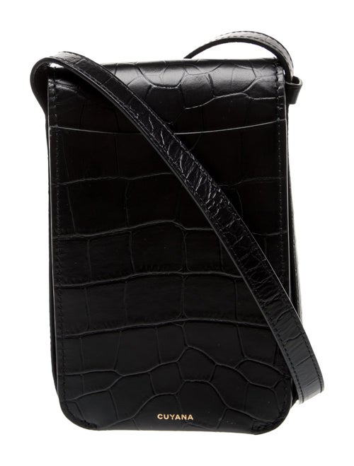 Cuyana Embossed Leather Crossbody Bag