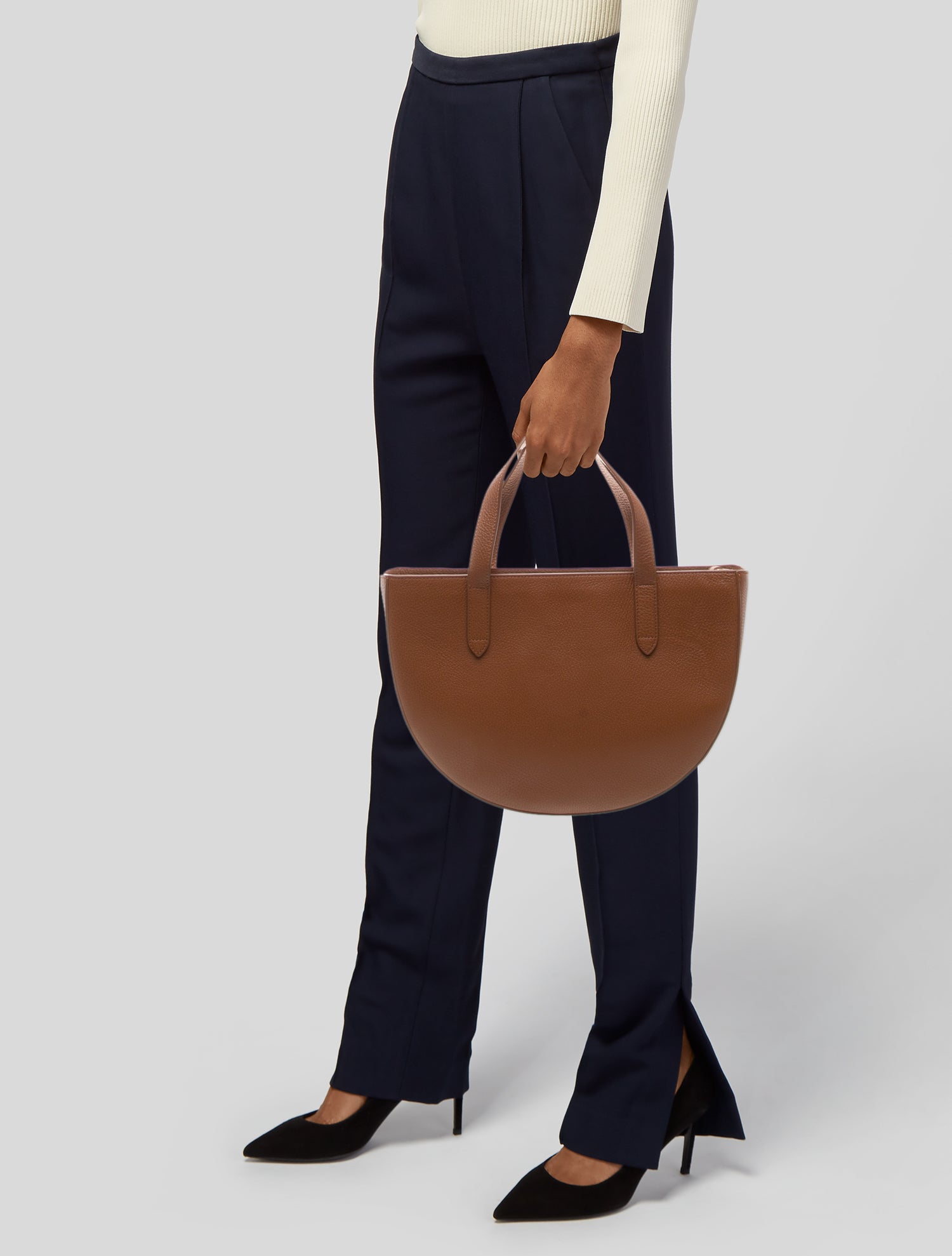 Cuyana Leather Top Handle Bag