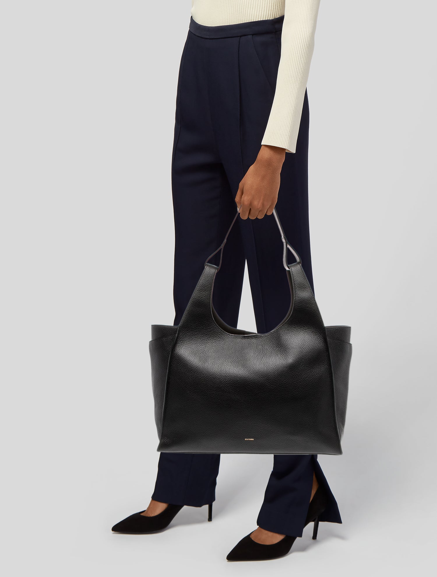 Cuyana Leather Shoulder Bag