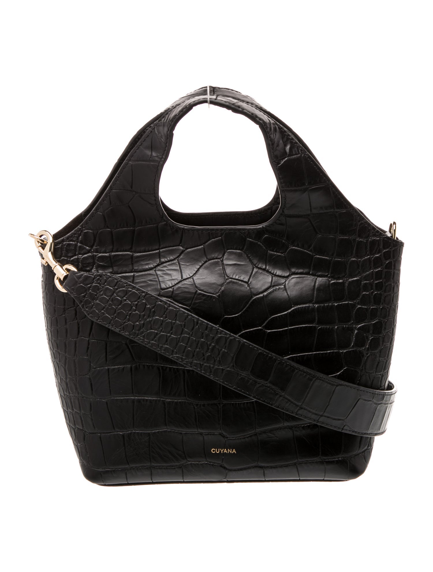 Cuyana Alligator Top Handle Bag