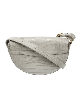Cuyana Embossed Leather Crossbody Bag