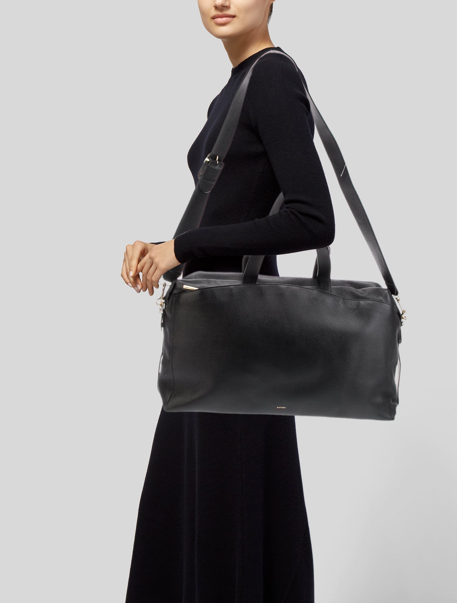 Cuyana Leather Weekender Bag