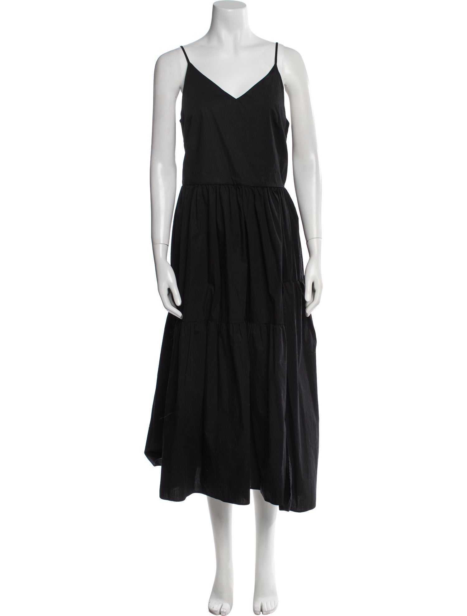 Cuyana V-Neck Long Dress