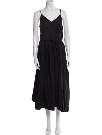 Cuyana V-Neck Long Dress