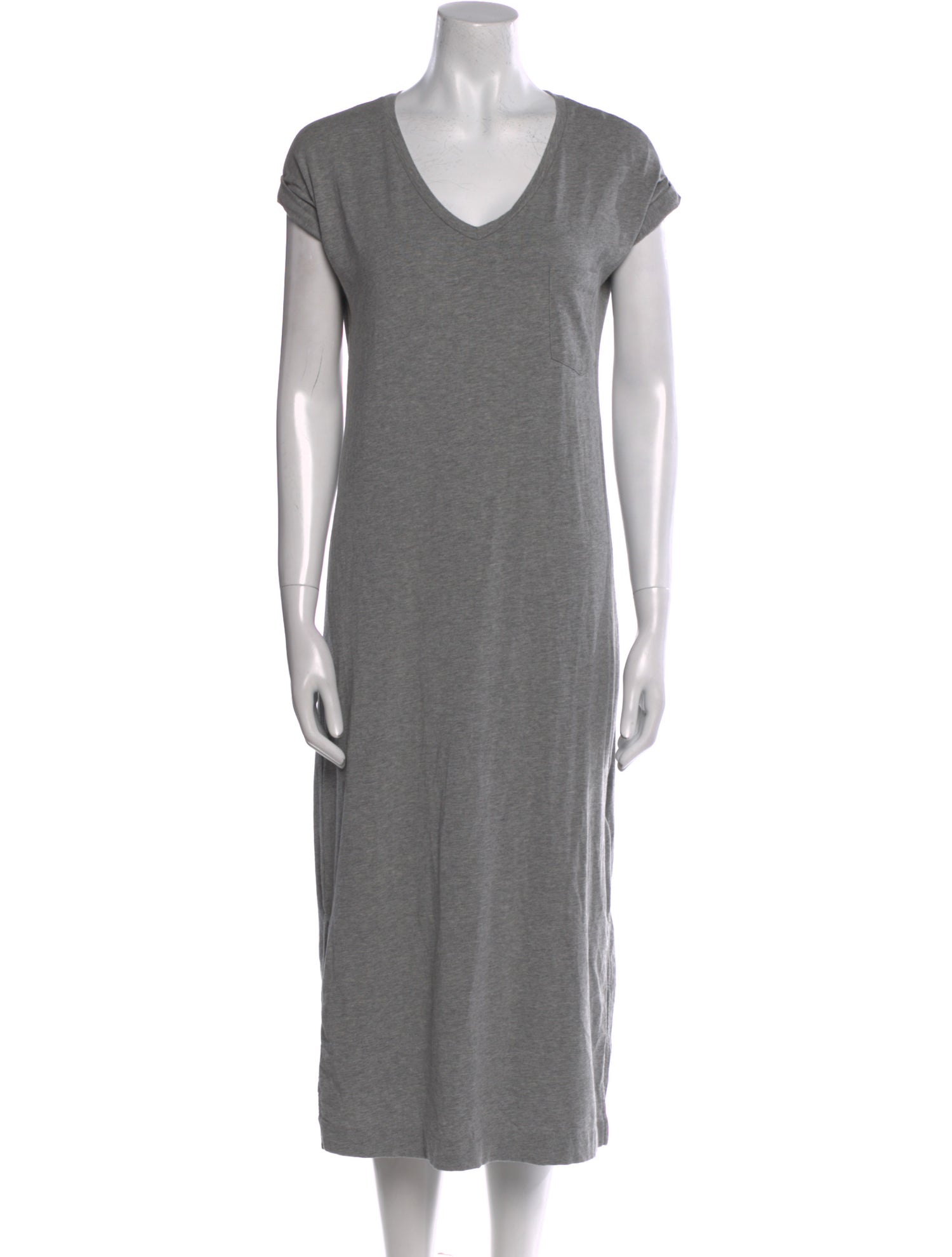 Cuyana Scoop Neck Midi Length Dress