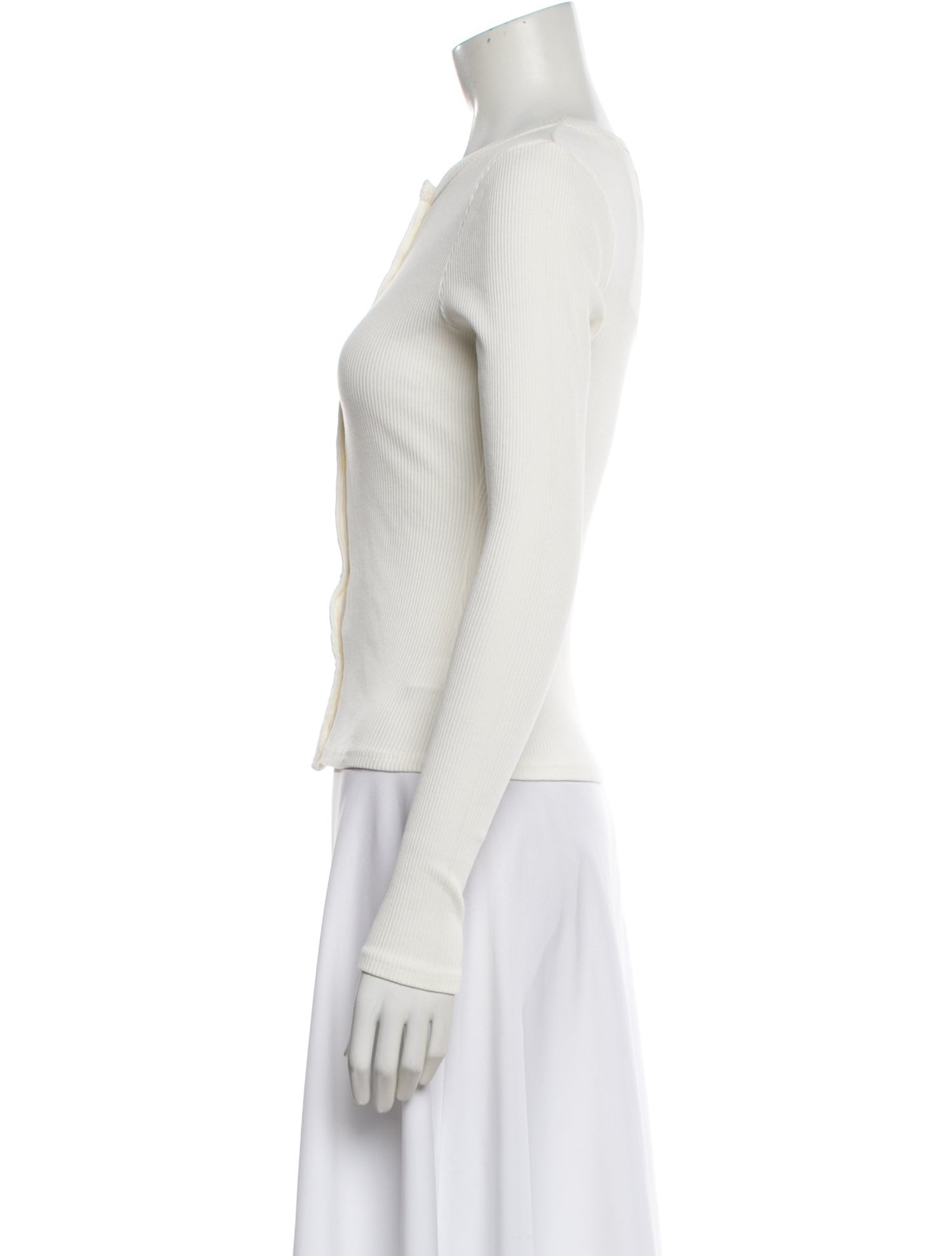 Citizens of Humanity Crew Neck Long Sleeve Button-Up Top