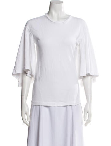 Pre-owned Citizen Of Humanity Crew Neck Short Sleeve T-shirt In White