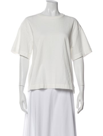 Pre-owned Citizen Of Humanity Crew Neck Short Sleeve T-shirt In White